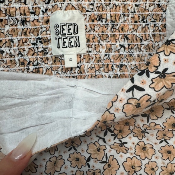 SEED TEEN - GIRLS FLORAL SKIRT AND TOP - Picture 5 of 7